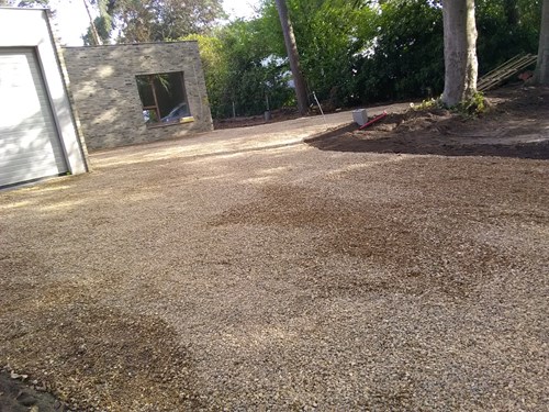 oprit natuurlijke tuin